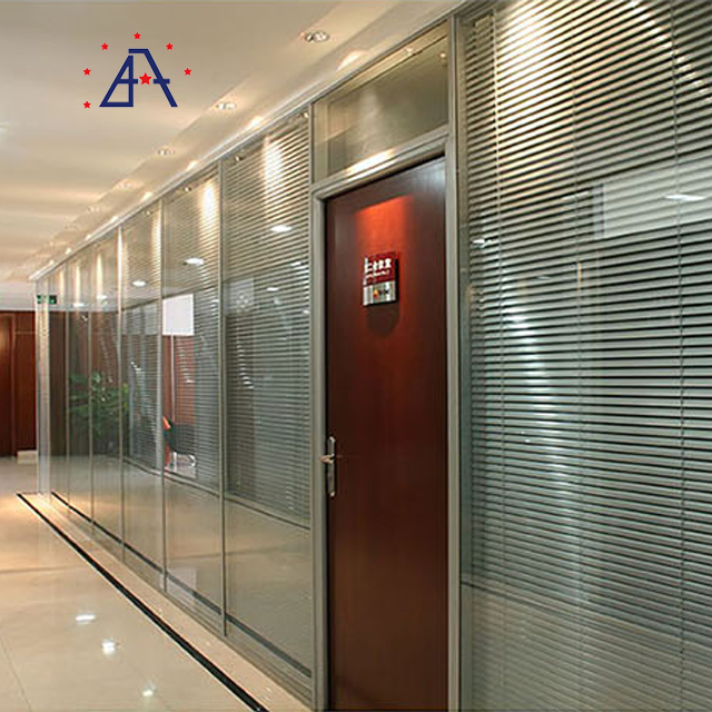 Movable Office Toughened Glass Separation Wall Partitions Cost