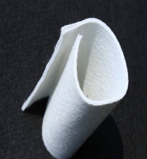 Compound Geomembrane with Nonwoven Geotextile and Membrane a Composite Figure of a Rectangle and a Trapezoid