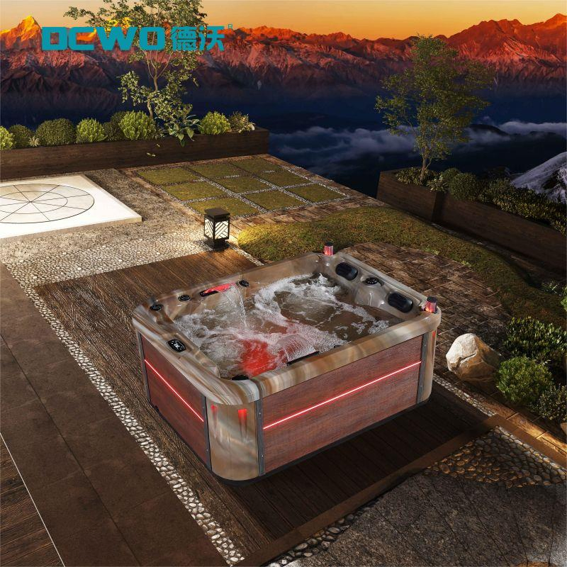 Акриловая гидромассажная ванна для улицы на 3-6 человек