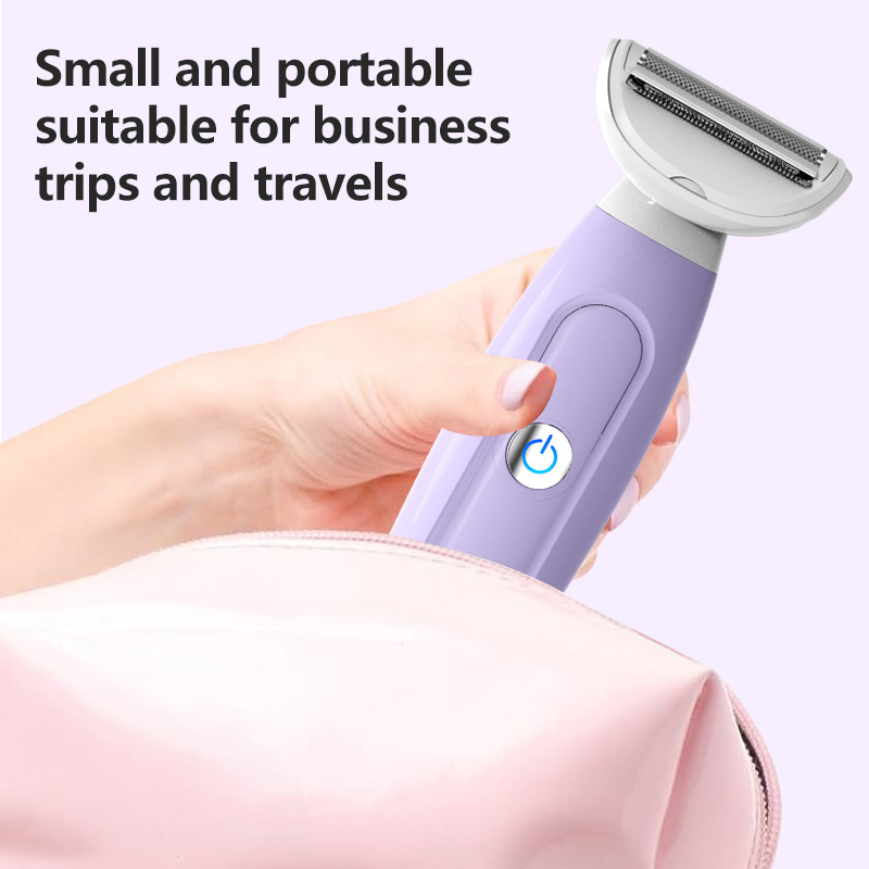 Electric Shaver, 5-in-1, Purple Multi-Function Wet and Dry Double Shaver for Women, Full Body Shaver