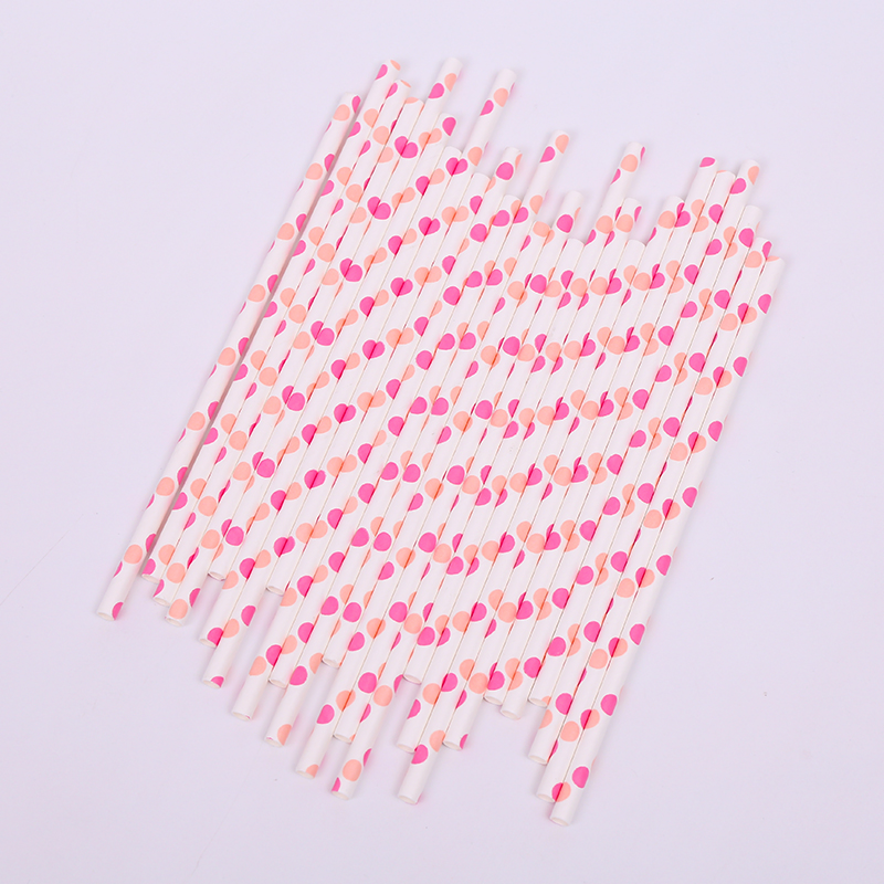 Festive Red Polka DOT Straws for Fun Party Drinks