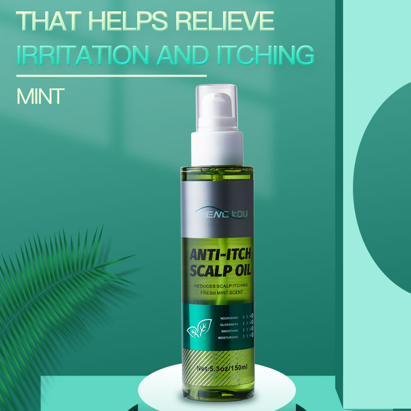 Custom Hair Care Product Quick Relief Scalp Organic Peppermint Oil Fresh Mint Scent Scalp Itching Hair Essential Oil