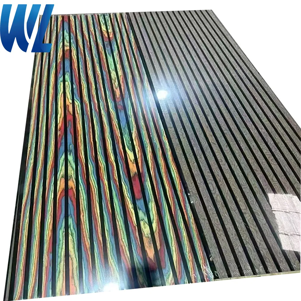 Hot Selling 9mm Flexible Felt Engineered Veneer Polyester Fiber Panel Aku Panel Soundproof Acoustic Panel