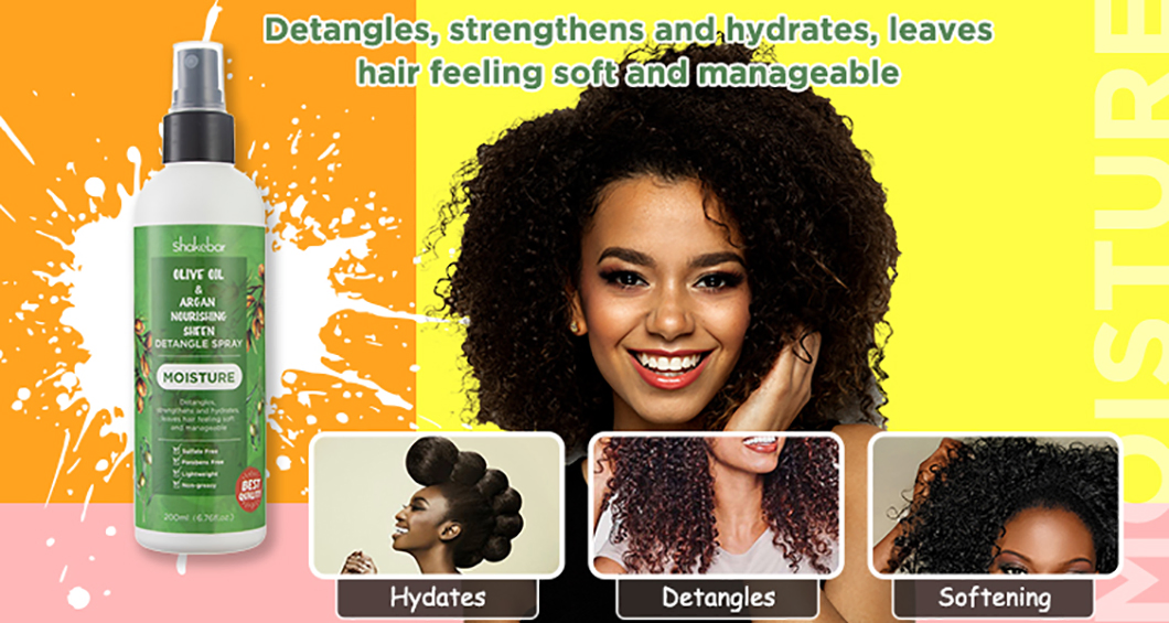 Private Label Hair Care Argan Oil Nourishing Sheen & Detangle Hair Spray