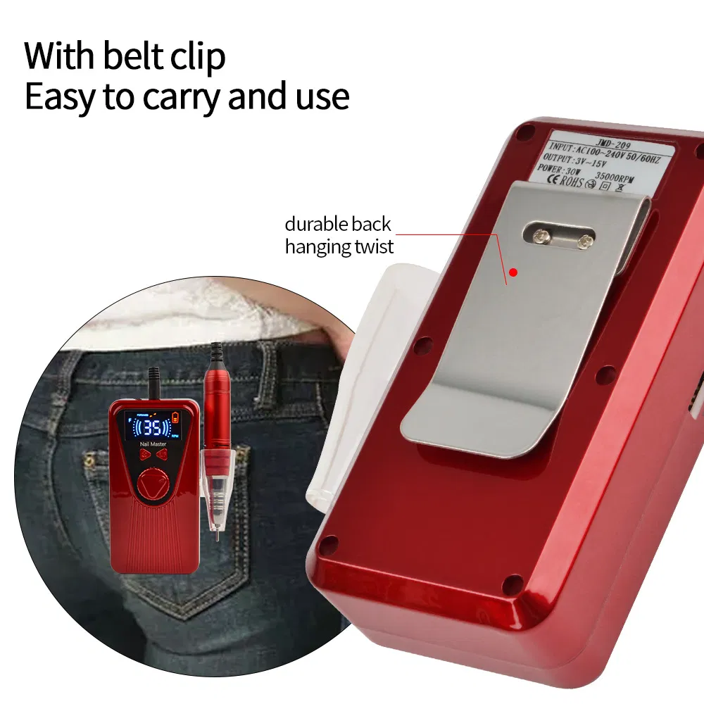 Wireless 30000rpm Speed Cordless Electric Machine Rechargeable Nail Drill