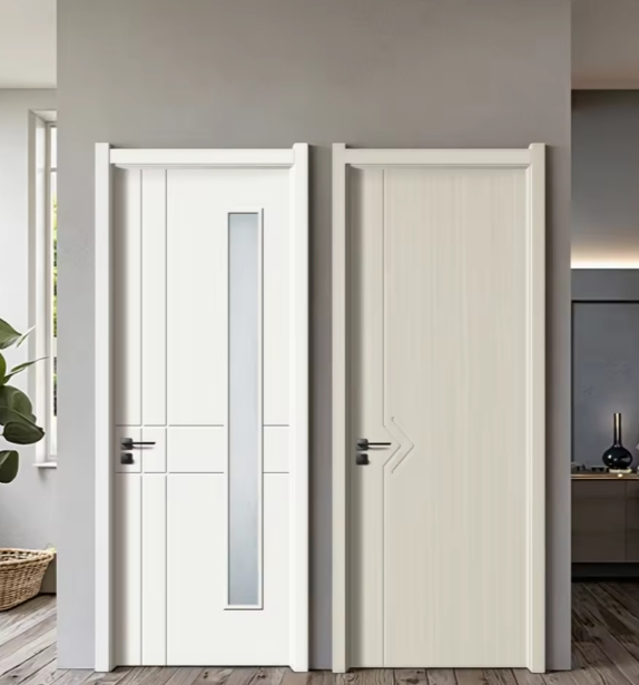 Luxurious Solid Wood Interior Door. Modern Soundproofing, Elegant Bedroom and Home Design