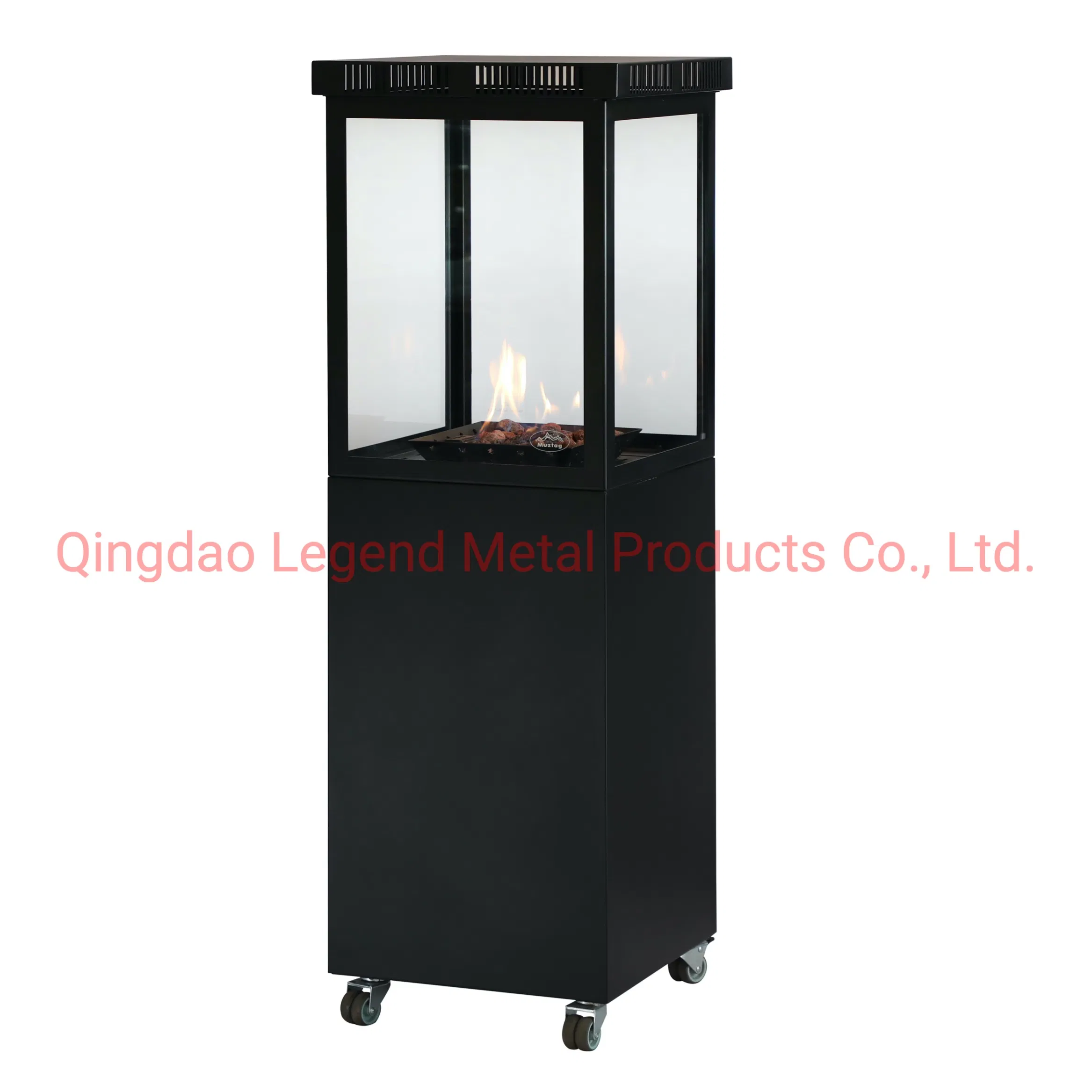 LPG Outdoor Fireplace with Glass View Flame with 8.5 Kw Muztag Mkiii