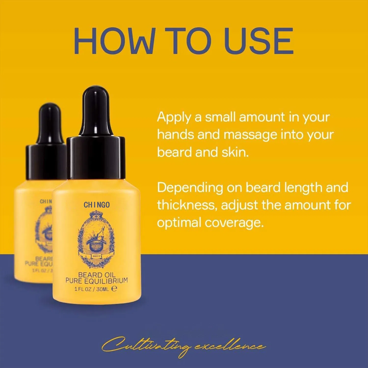Beard Growth Oil Boosts Thickness Strengthens Follicles Nourishes Gently
