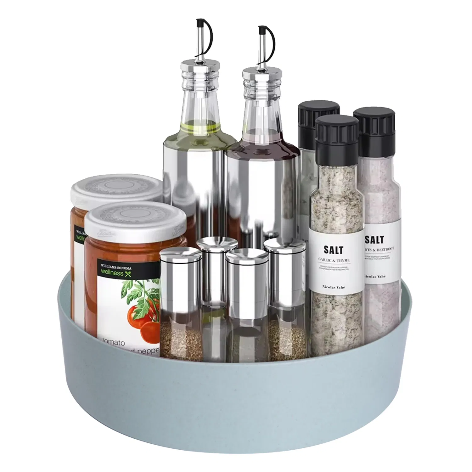 Multipurpose Lazy Susan Turntable - Non-Skid Spinning Organizer for Kitchen, Pantry, Fridge