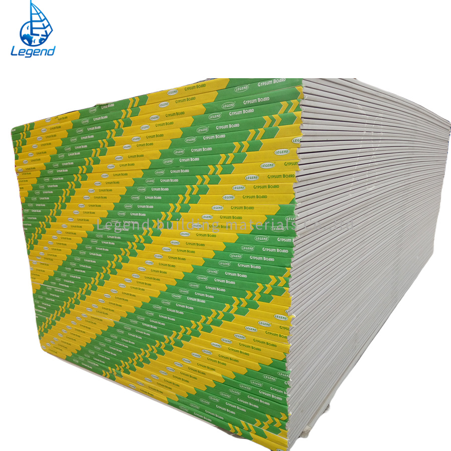 Fire Resistance Drywall Partition Boards Long Life Waterproof Gypsum Board Customized