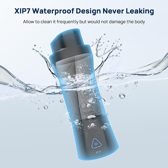 2025 New Arrivals 6000mAh Ipx7 360W Rechargeable Portable Blender Shakes and Type-C Personal Blender Mini Smoothie Blender