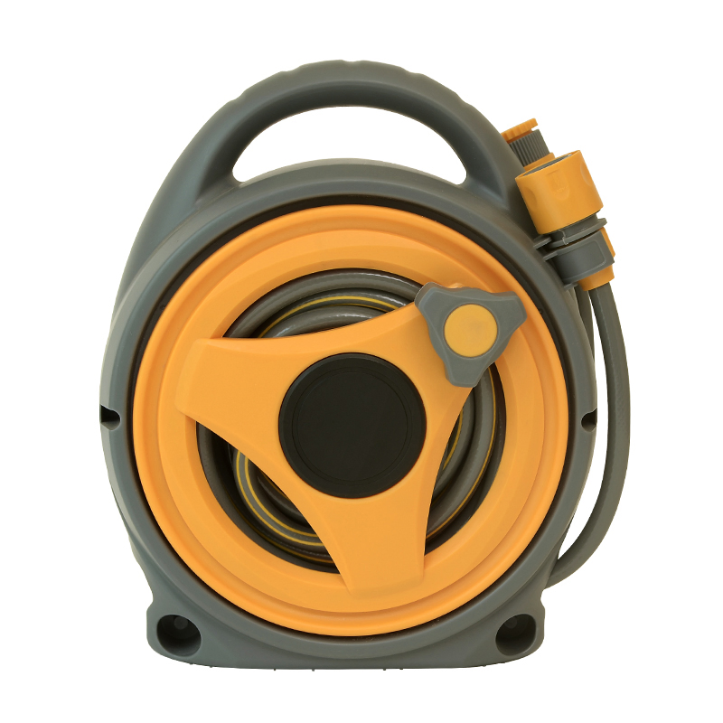Gartenkraft Water Adjustable Effortless Anti UV Hose Reel for Lawn Irrigation Washing Car Driveway