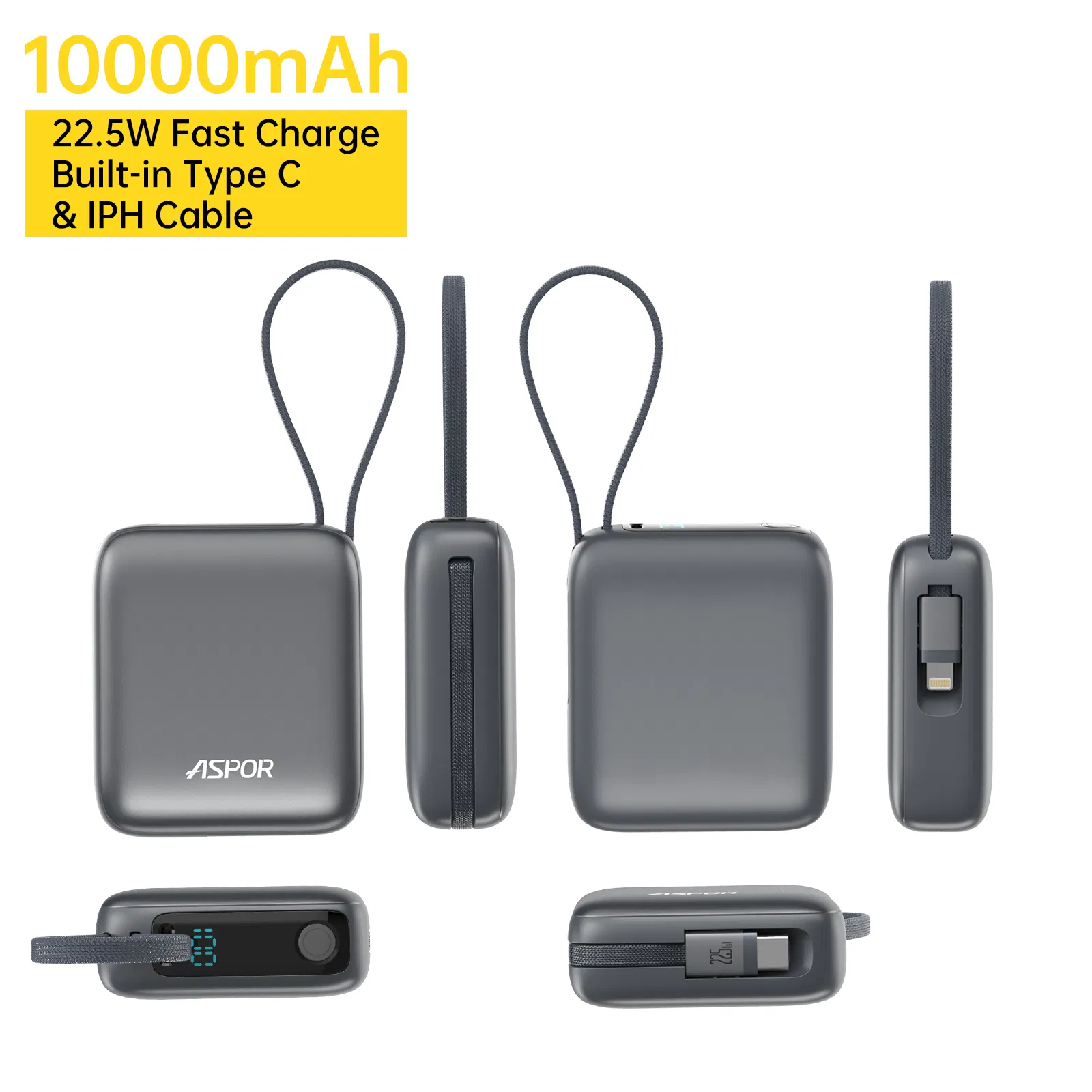 3c Certified Ultra-Slim 10000mAh Power Bank Super Fast Charging 22.5W A378/P29