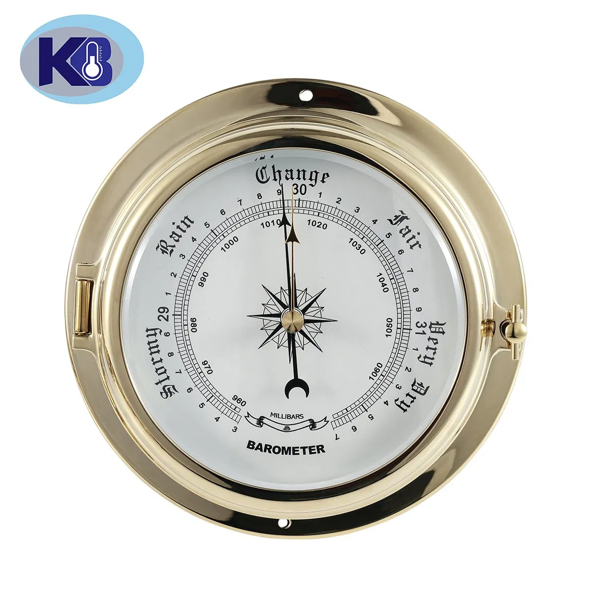 Stylish Nautical Quartz Clock Featuring Elegant Roman Numerals