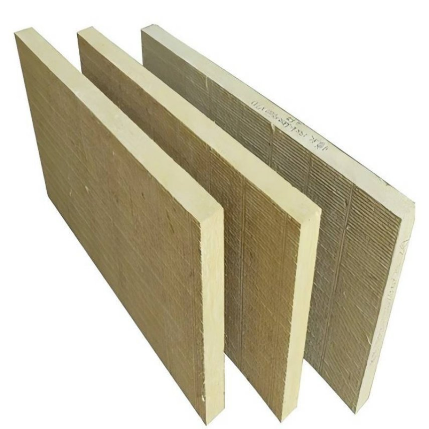 High-Temperature Resistant Refractory Insulating Roof Sheet Insulation Sheet Sandwich Panel Color Steel Mineral Wool Pipe Rock Wool Board with Aluminum Foil