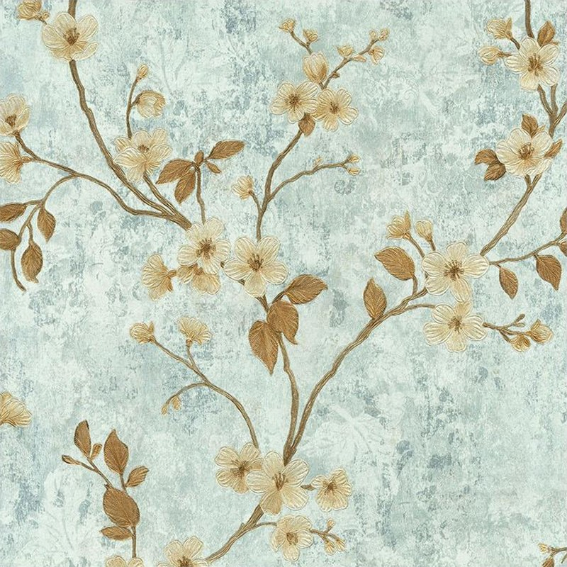 American Country Style 3D Small Floral Relief Wallpaper Bedroom Living Room Hotel Retro Luxury Wallpaper