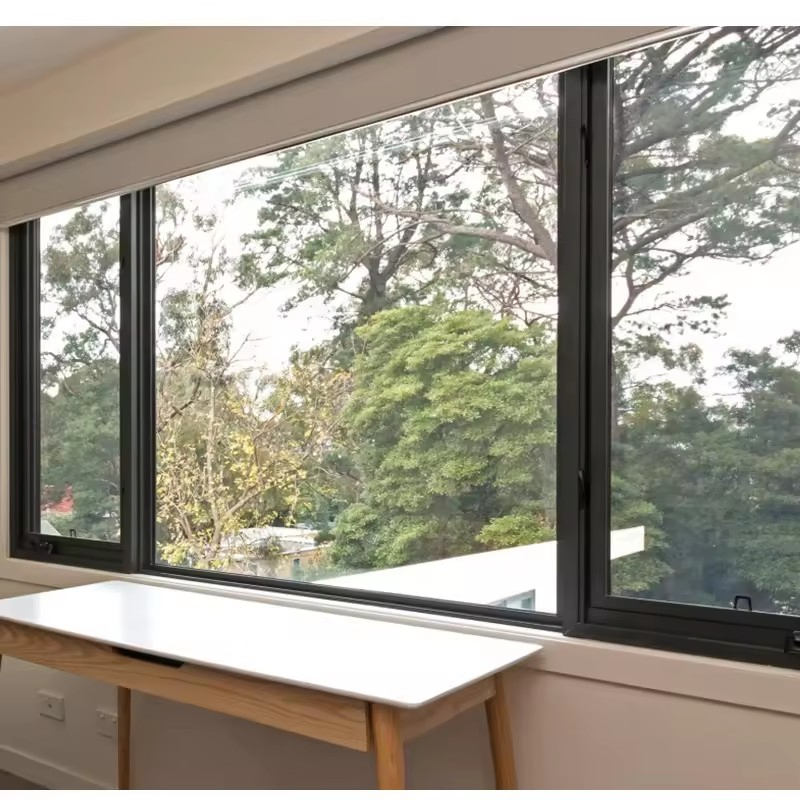 Made in China Wood-Aluminum Tilt and Turn Window with Thermal Break, Airtight Seal, and Custom Sizes