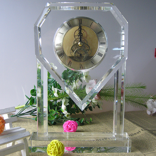 Luxury Table Crystal Clock for Home Decoration