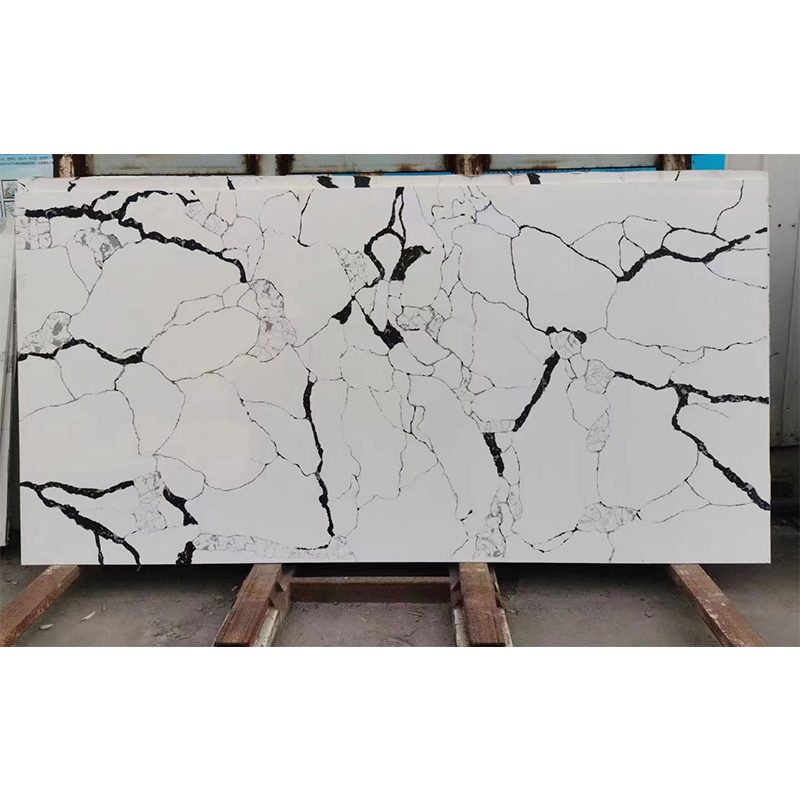 Calacatta White Range Engineered Stone Quartz Polished Big Slabs Price