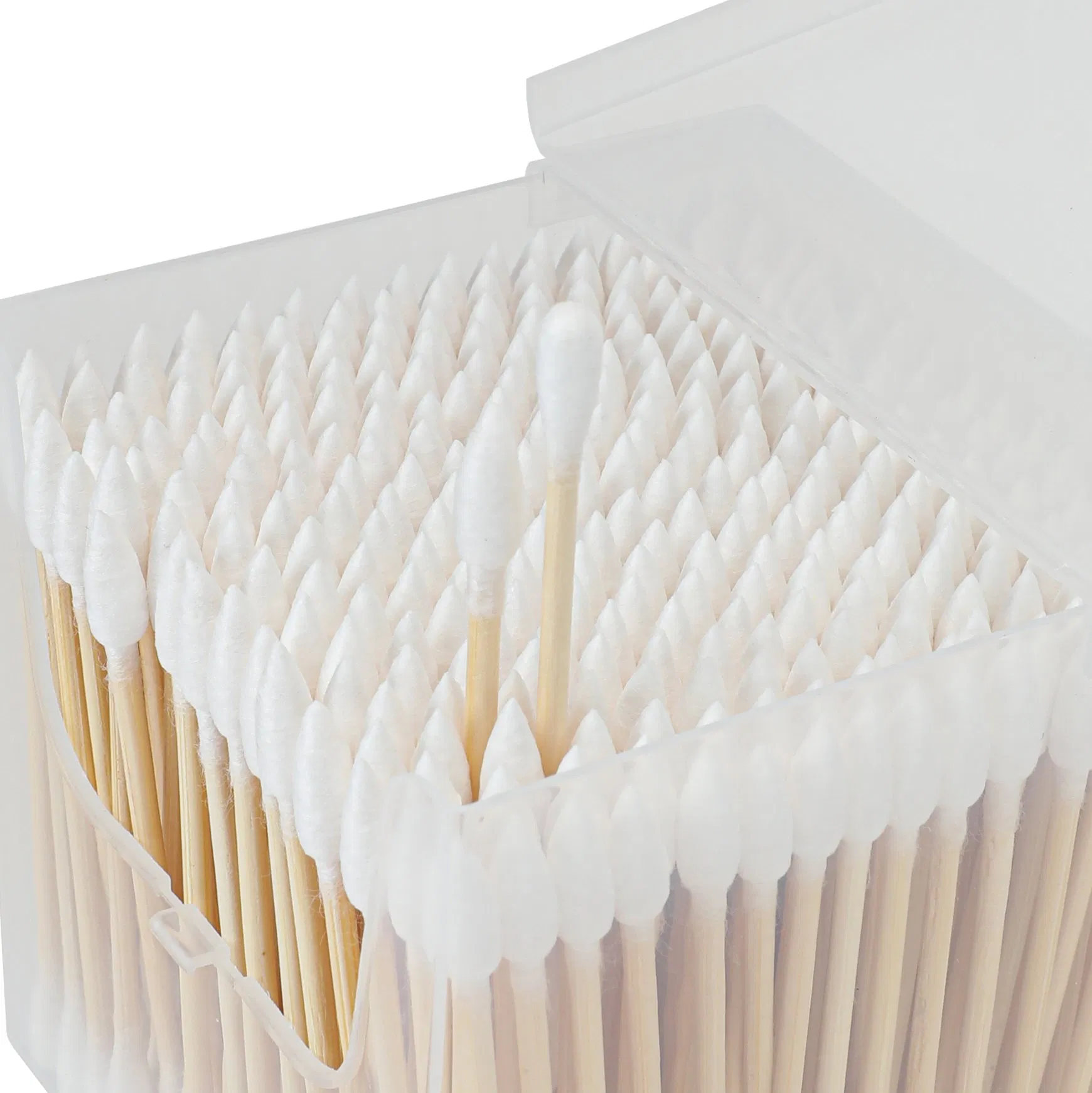 300CT Cotton Swabs with Strong Bamboo Sticks Biodegradable Cotton Buds