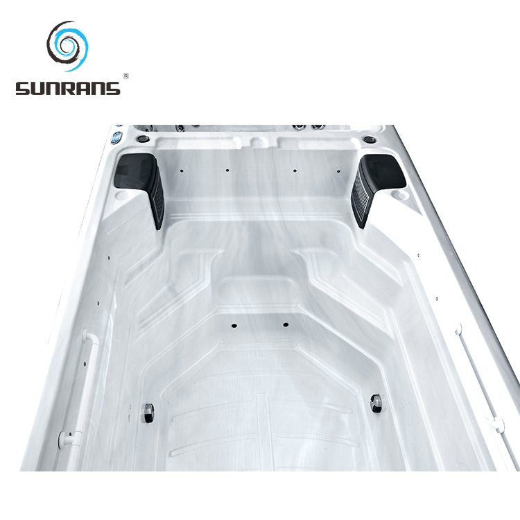 Sunrans Wholesale Coutryard Swimming Pool Dual Zone Balboa Hot Tub 4 Person Used Hydrotherapy Swim SPA Outdoor