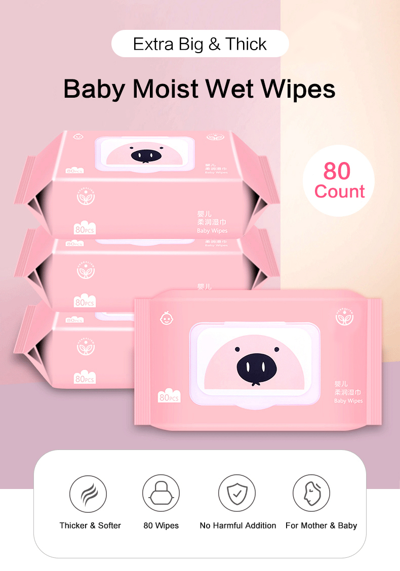Custom Organic Material Baby Wipes