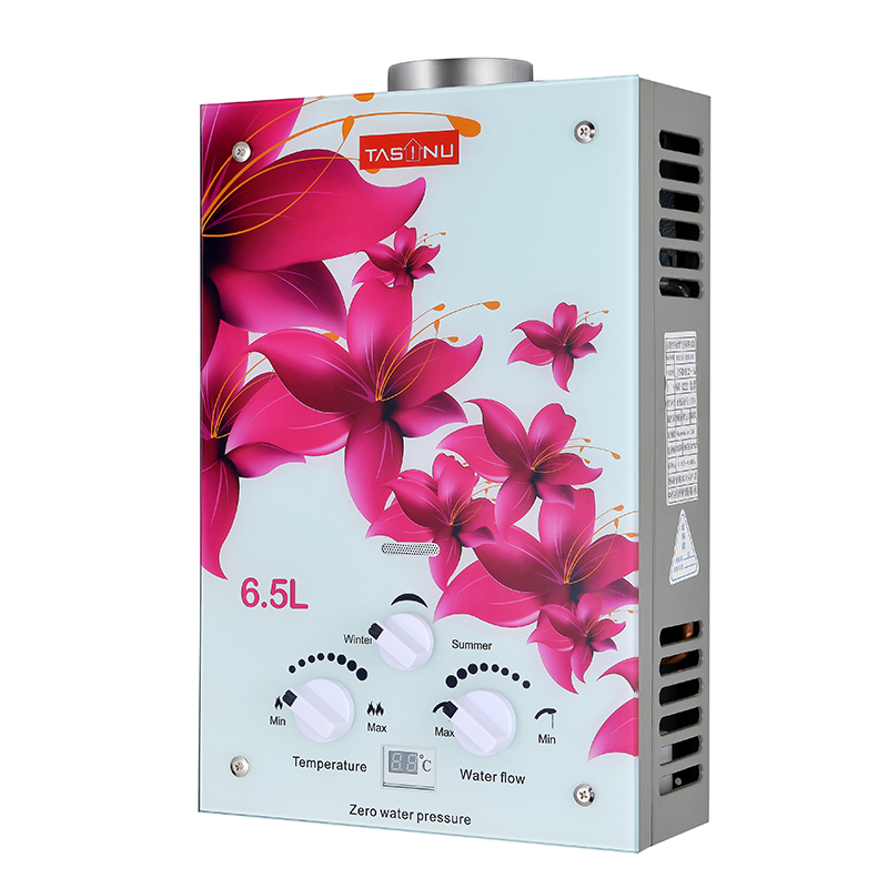 Home Appliance Tankless CE Bathroom Gas Water Heater Stable Calentador De Agua with Glass Panel