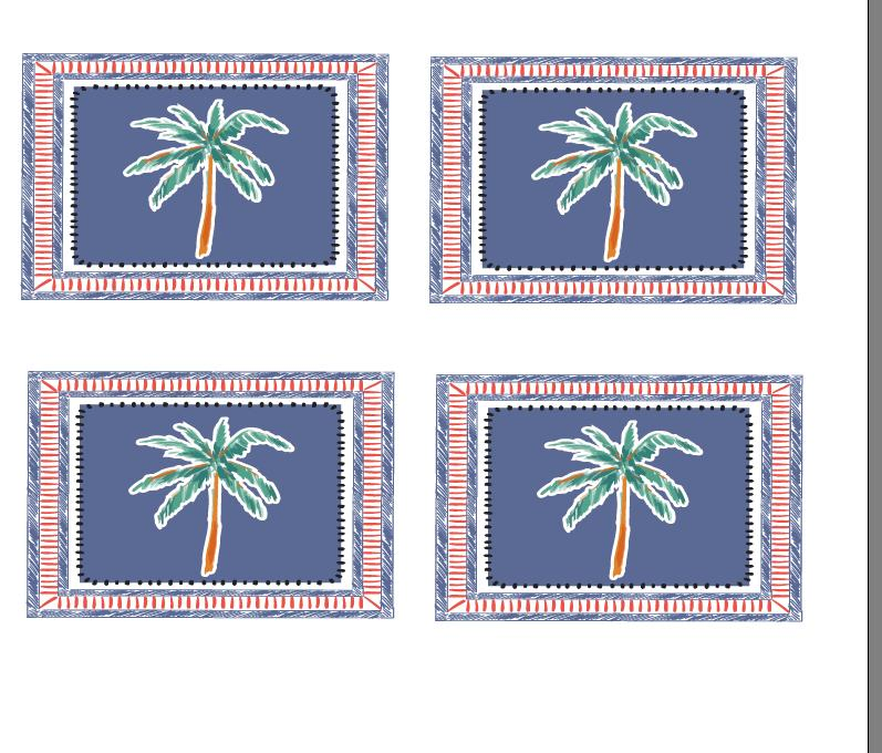 Custom Printed Placemat Used for Table