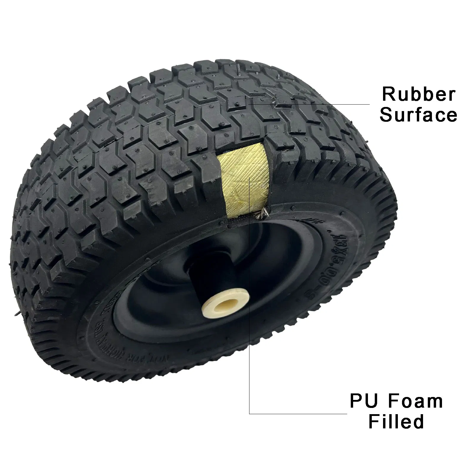 13x5.00-6 Solid Foam-Filled Wheel and Tire