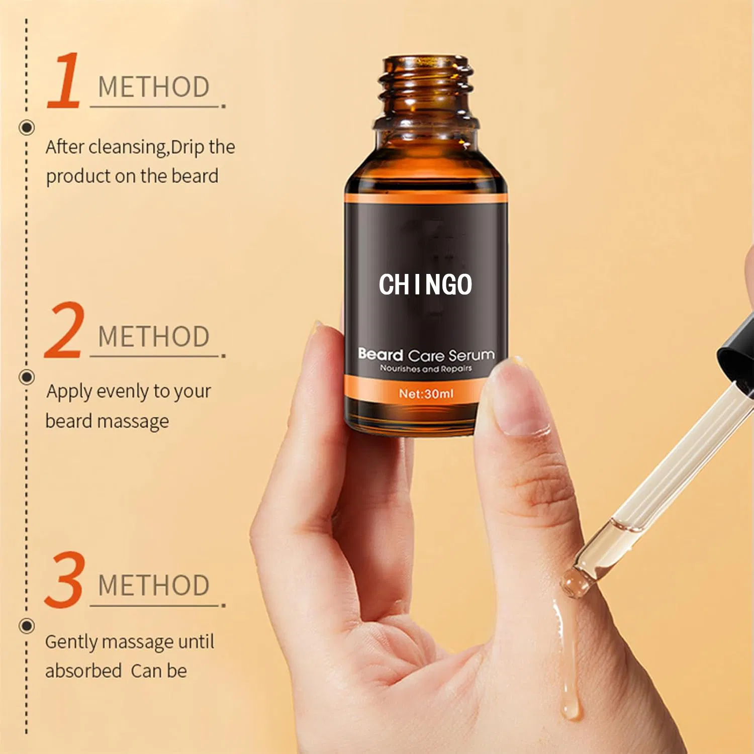 Beard Regrowth Oil Fortifies Follicles Boosts Fullness & Thickness