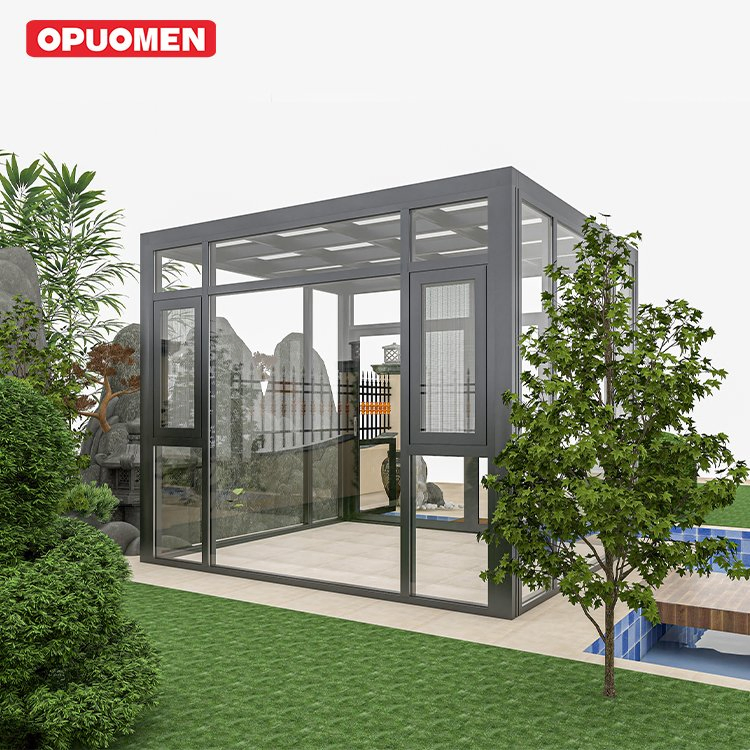 European Style OEM Winter Garden Free Standing Sunrooms 4 Season Sunnyjoy Sunroom