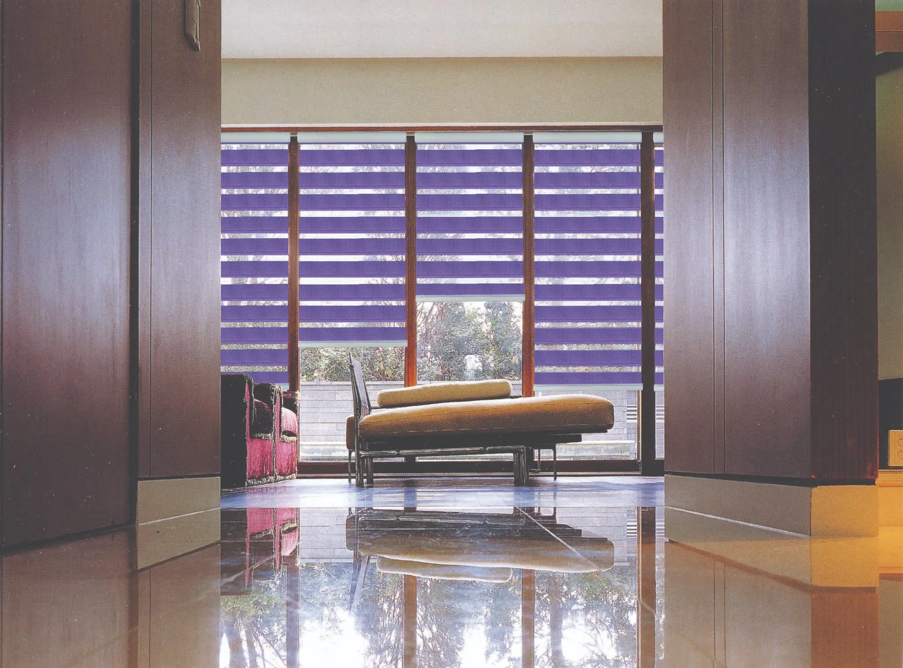 Print Zebra Blind Nice Design Faux Wood Horizontal Blinds