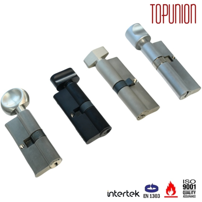 Multi Color Single Euro Cylinders Various Thumb Turn Styles Solid Brass Security