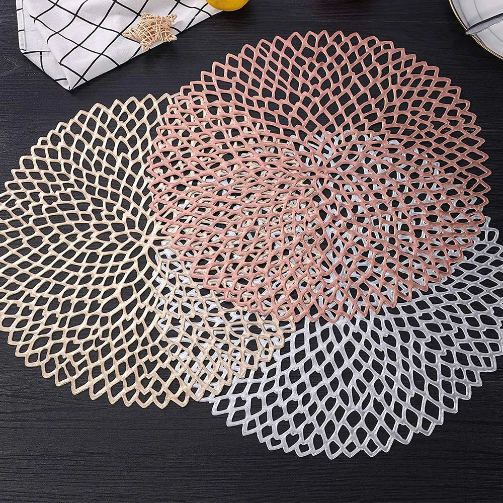 Gold High Quality PVC Plate Placemat