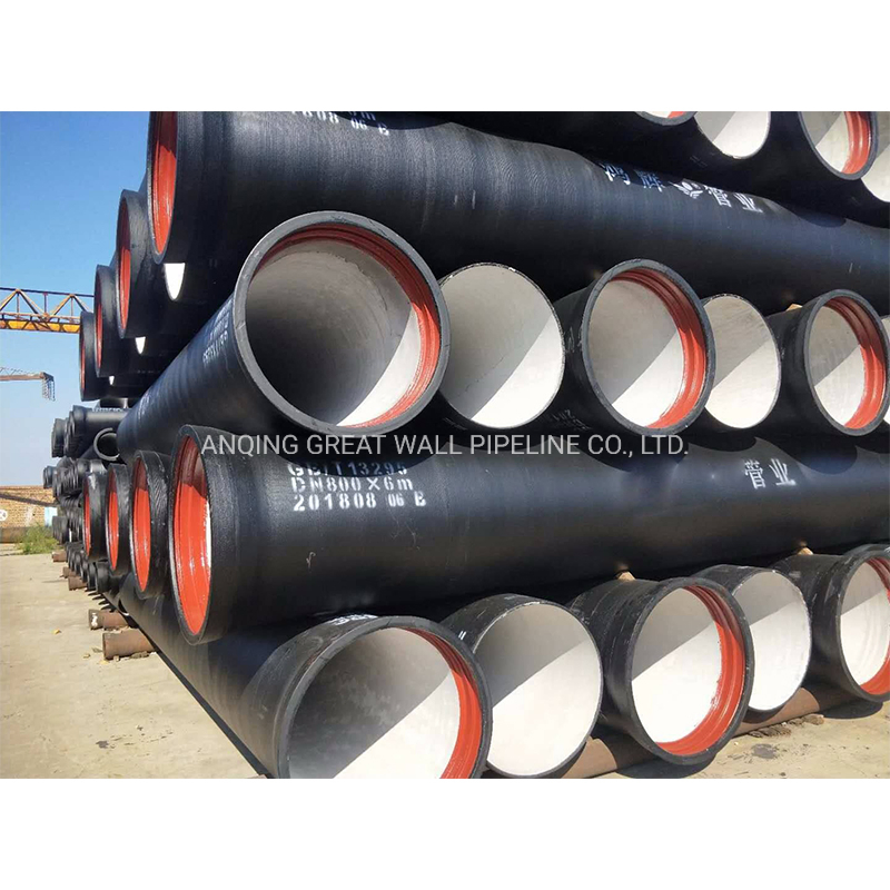 ISO 2531 Standards Class K7 K9 Bitumen Coating Ductile Iron Pipe Manufacturer