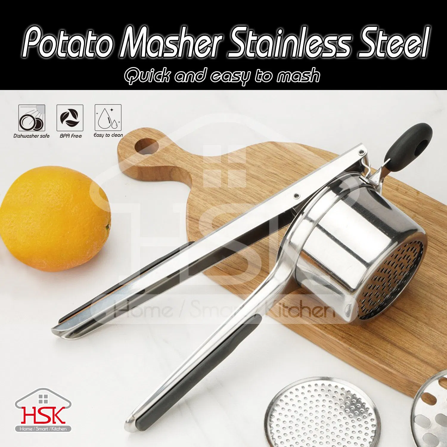 Stainless Steel Potato Masher Ricer Kitchen Tool
