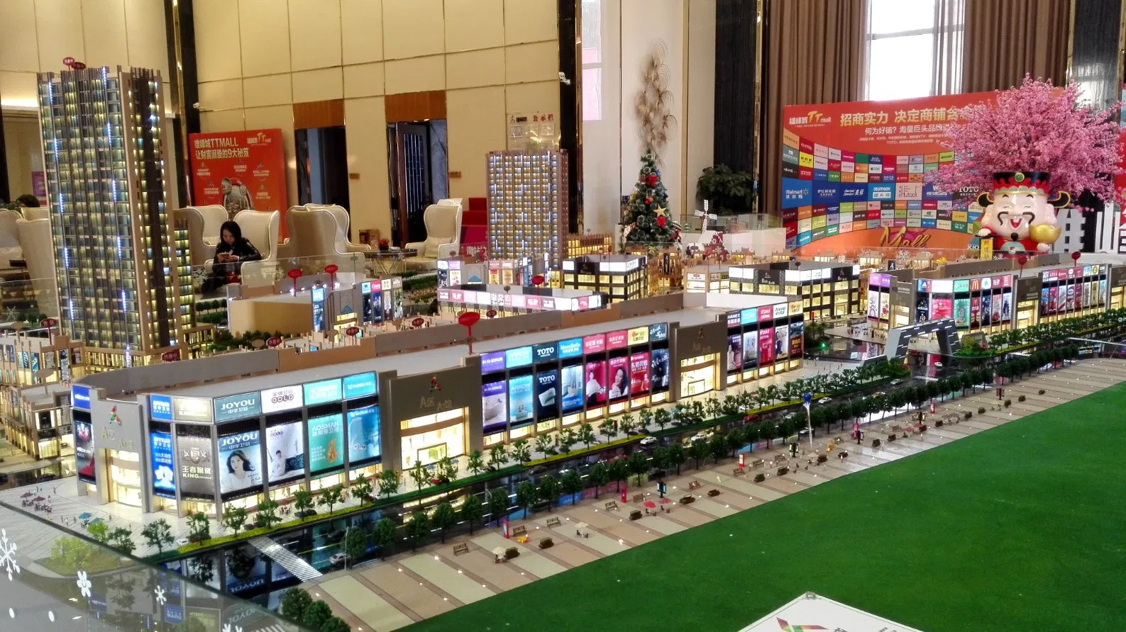 3D High Quality Commercial Building Lighting Design and Application Architectural Model