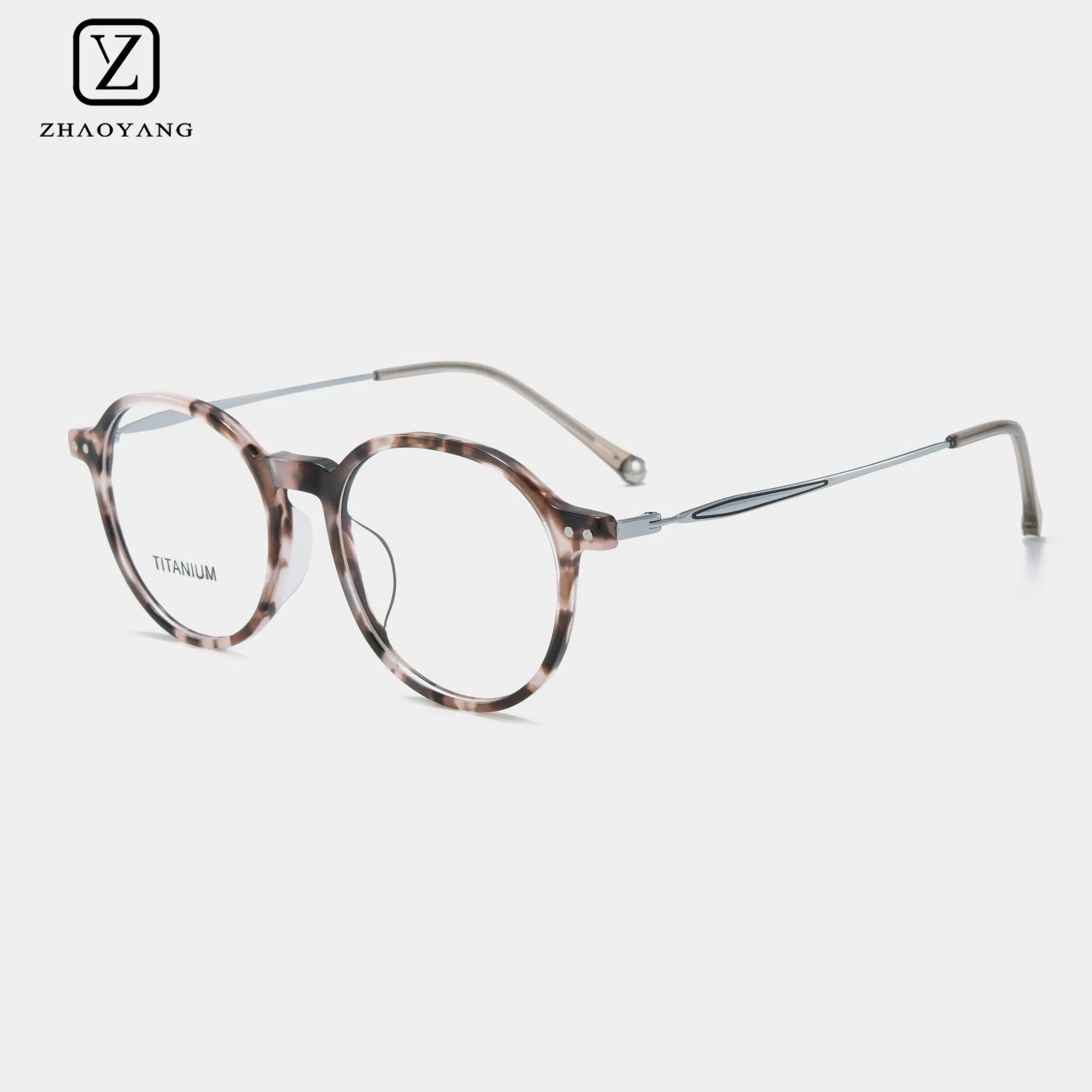 Trending Acetate Optical Frame Featuring Lightweight Titanium Temple Arms