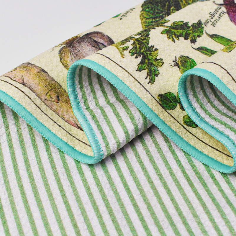 Custom Digital Printing 100% Cotton Kitchen Towel Flour Sack Tea Towel Set