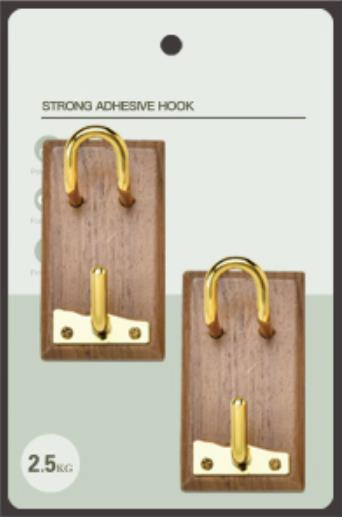 Home Decor Natural Wood Hook Bedroom Sapele Modern Wall Hooks Wooden