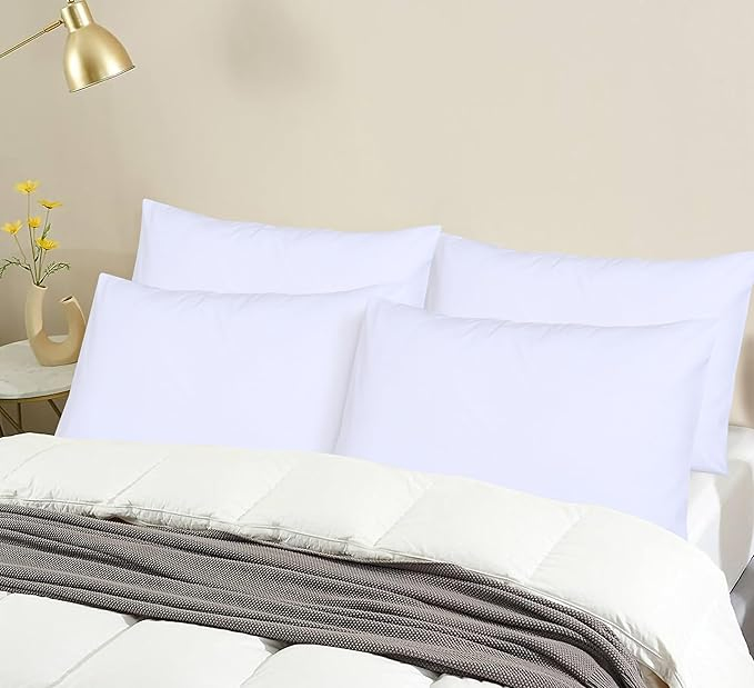 China Waterproof Pillow Protectors 50X75 Cm - 2 Pack White Zipped Pillow Covers Washable