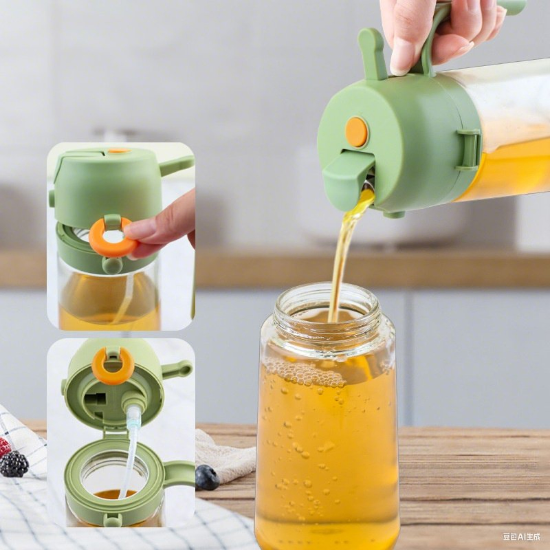 The Manufacturer Offers Wholesale Glass Oil Bottles with a Large-Diameter Flip-Top Cap