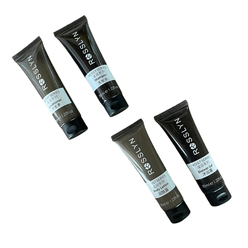 Wholesale Moisture Series Hotel Bath Set Shampoo Conditioner Body Lotion Shower Gel Custom Logo Available