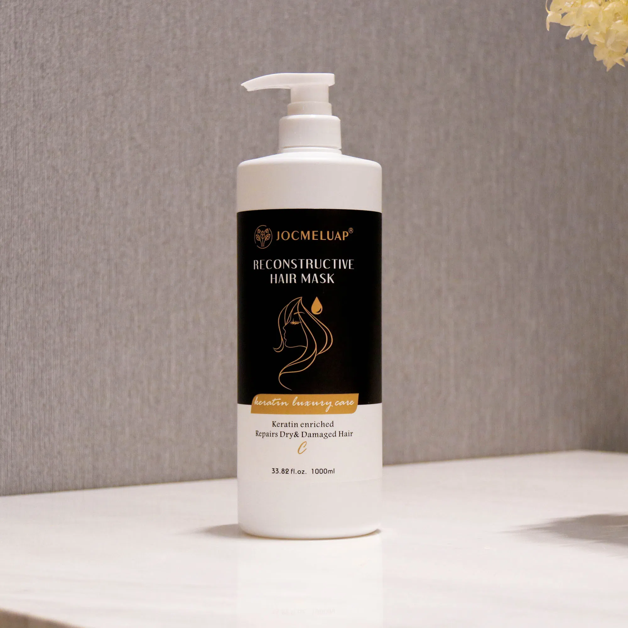 Wholesale Professional Salon 1000ml Protein Keratin Straightener Treatment Brazilian Keratin Hair Straightening Cream Hair Care Smoothing Shampoo Mask
