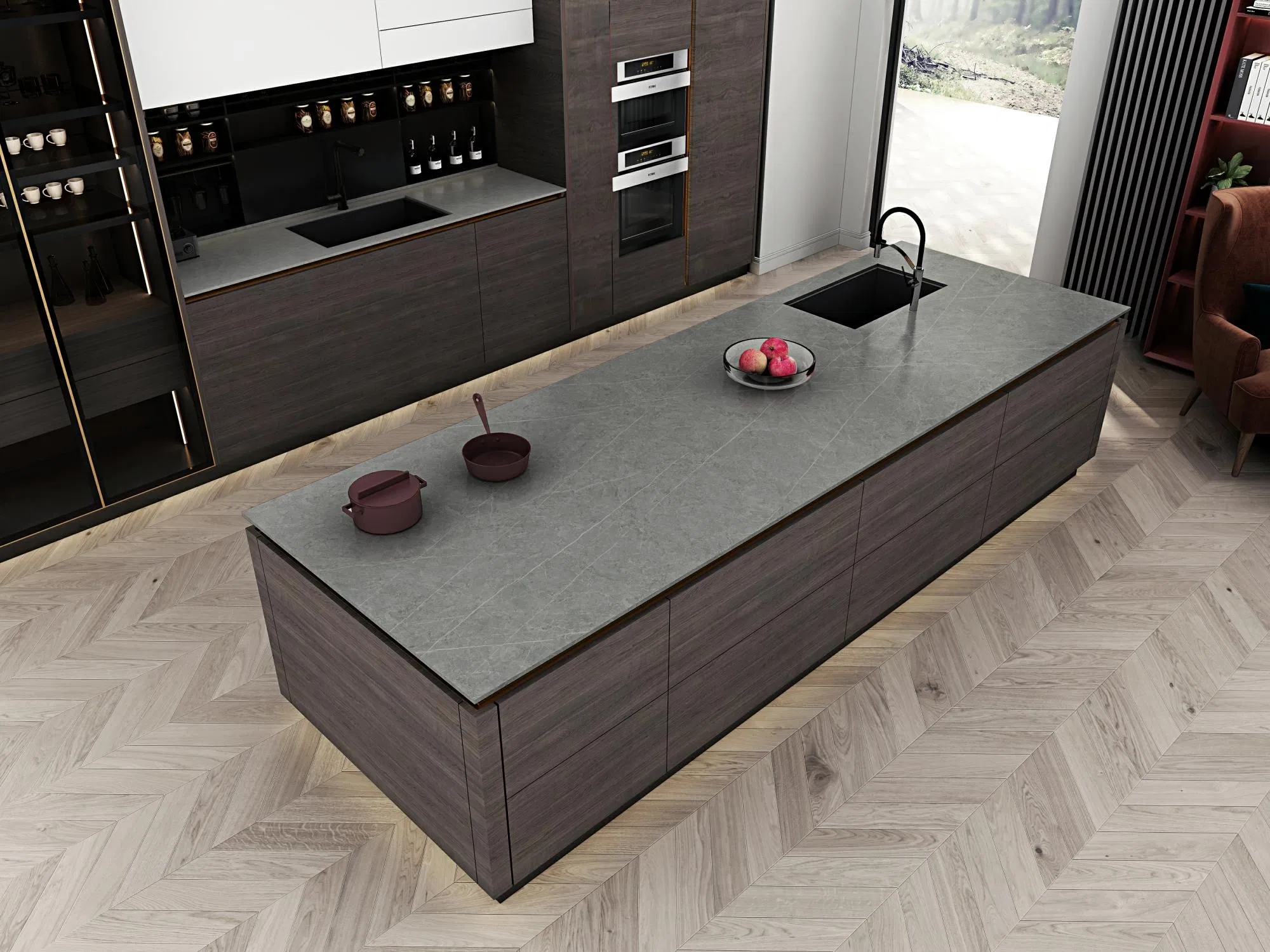 Factory 1600*3200mm Bathroom Table Top Polished Porcelain Floor Wall Sintered Stone Slab