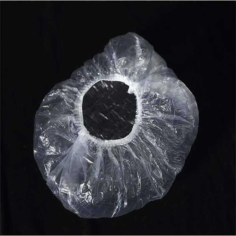 Disposable Shower Cap PE Elastic Waterproof Hats Hotel Home Shower Bathing Shower Caps Beauty Salon Dye Hair Clear Cap