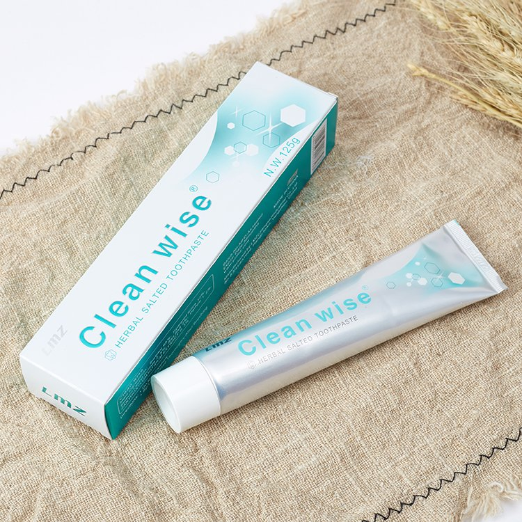 OEM Logo Cheap 55g / 100g / 125g Fluoride Free Bleeding Gums Whitening Sensitive Herbal Salted Toothpaste