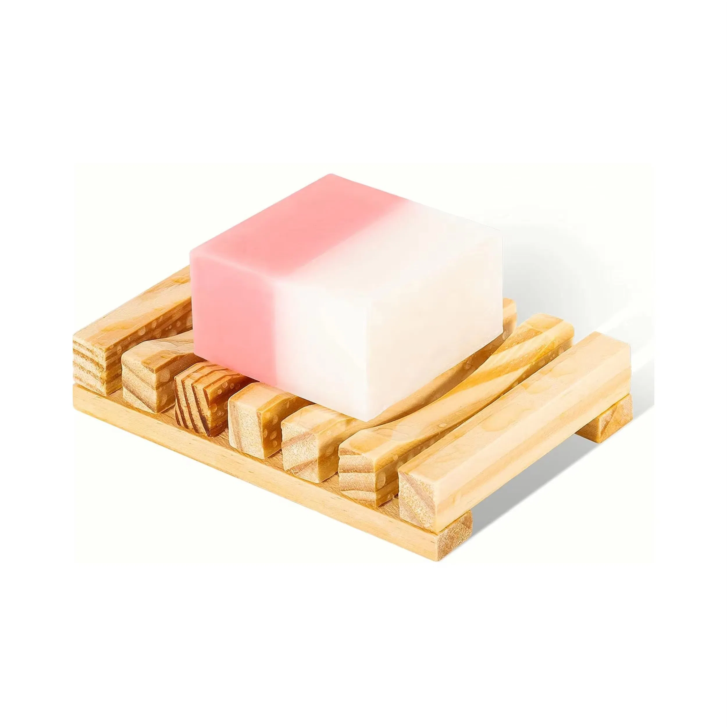 Hotel Eco-Friendly Biodegradable Self-Draining Bamboo Wooden Soap Dish