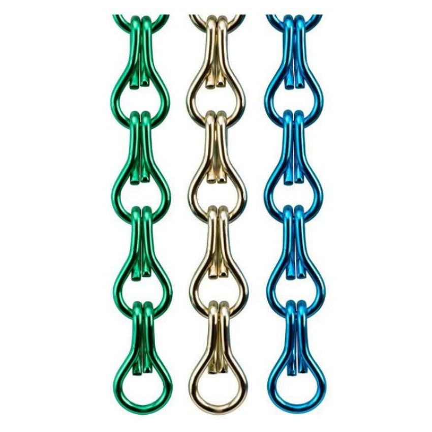 Aluminum Chain Link Mesh with Customized Colors and Patterns for Ceilings, Curtains, Room Dividers and Lamp Decorations