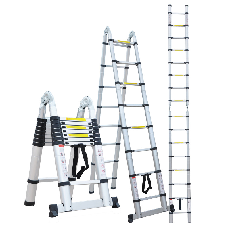 Multi-Function Outdoor Access Ladder Heavy-Duty Aluminum Alloy Telescopic Ladder